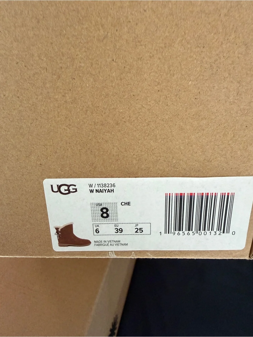 UGG chestnut suede